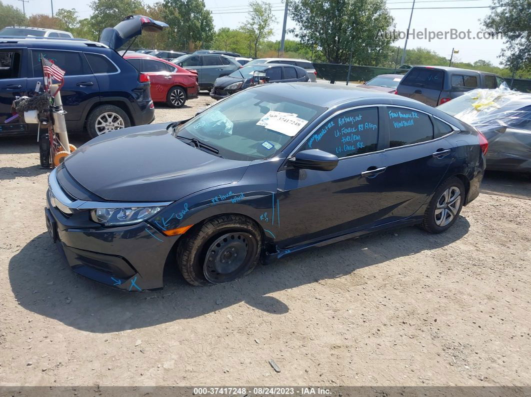 2017 Honda Civic Sedan Lx Dark Blue vin: 19XFC2F52HE077861