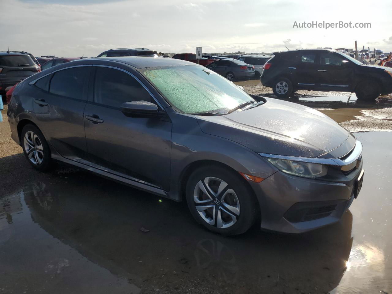 2016 Honda Civic Lx Charcoal vin: 19XFC2F53GE006909