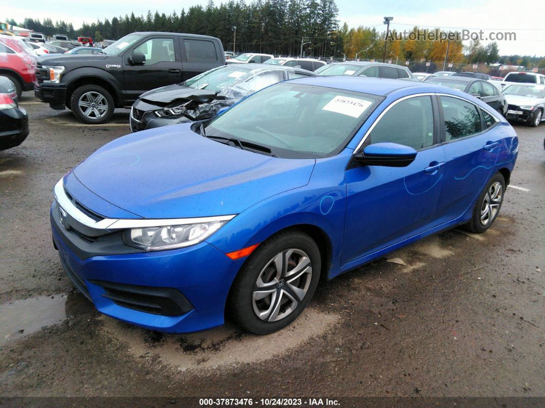 2016 Honda Civic Sedan Lx Blue vin: 19XFC2F53GE081481