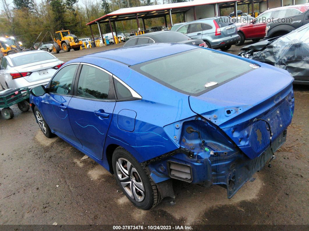 2016 Honda Civic Sedan Lx Blue vin: 19XFC2F53GE081481