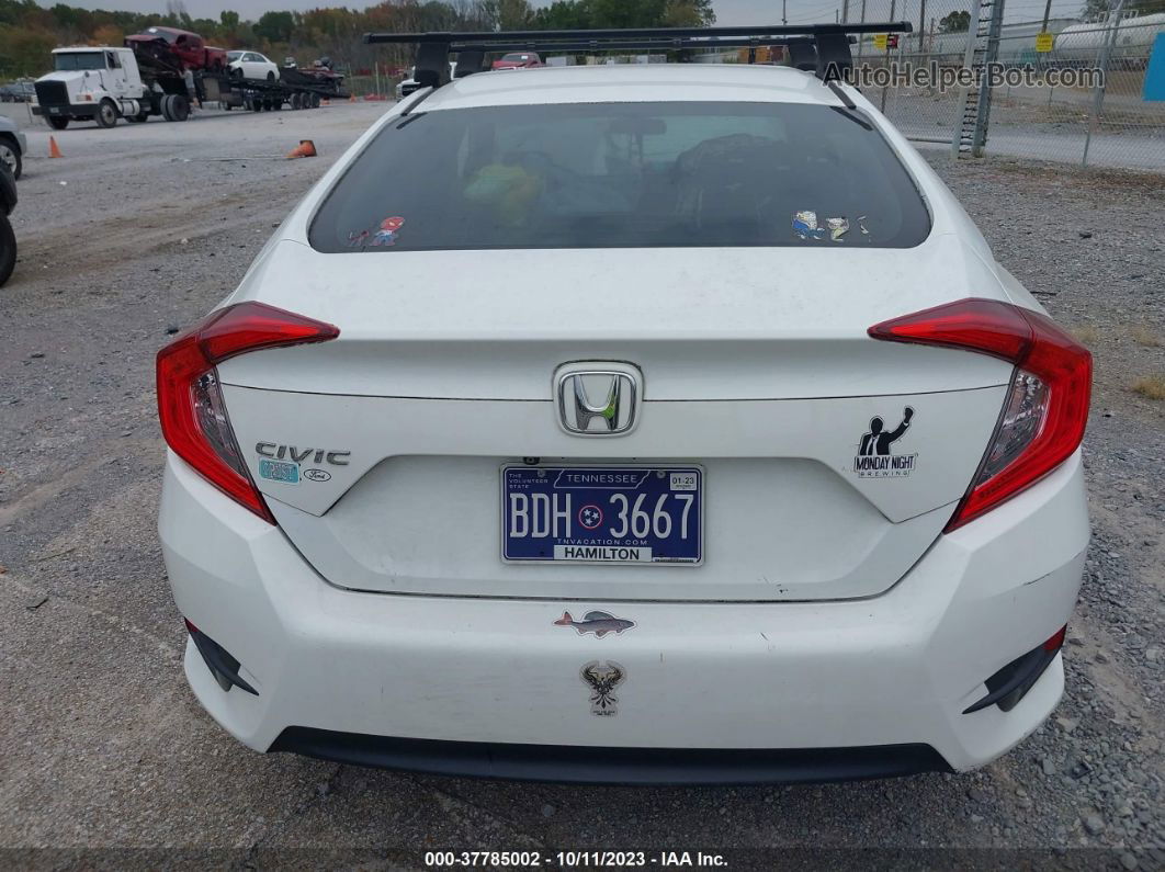 2016 Honda Civic Sedan Lx White vin: 19XFC2F53GE092304