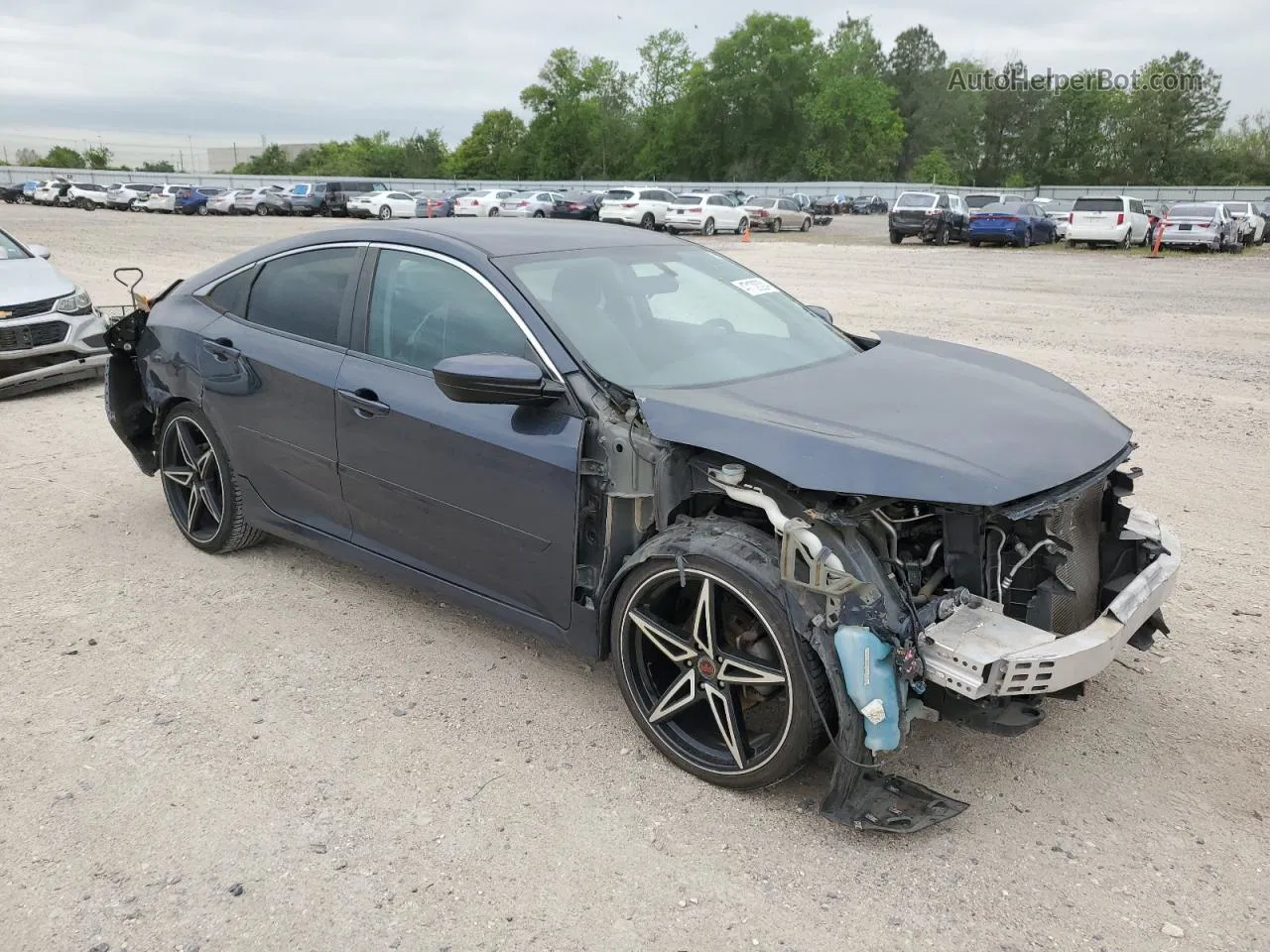 2016 Honda Civic Lx Gray vin: 19XFC2F53GE098717