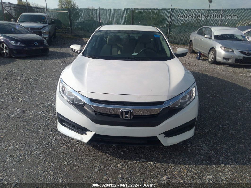 2017 Honda Civic Lx White vin: 19XFC2F53HE029057