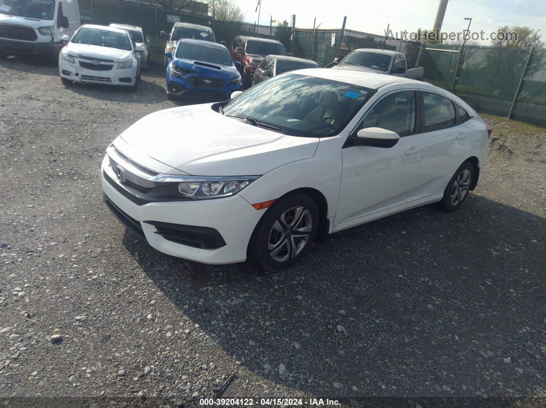 2017 Honda Civic Lx White vin: 19XFC2F53HE029057