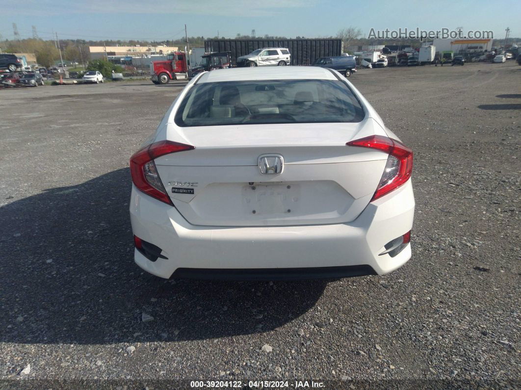 2017 Honda Civic Lx White vin: 19XFC2F53HE029057