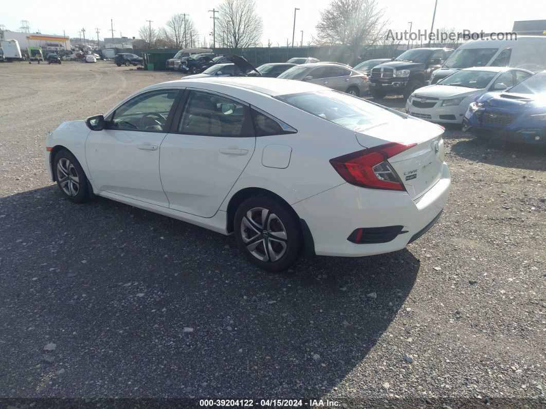 2017 Honda Civic Lx White vin: 19XFC2F53HE029057