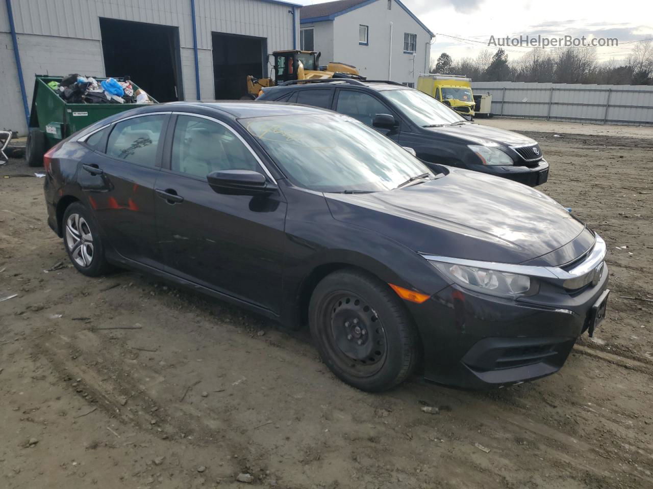 2017 Honda Civic Lx Black vin: 19XFC2F53HE226889