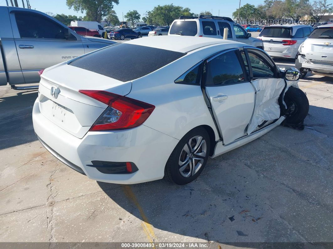 2016 Honda Civic Lx White vin: 19XFC2F54GE013108