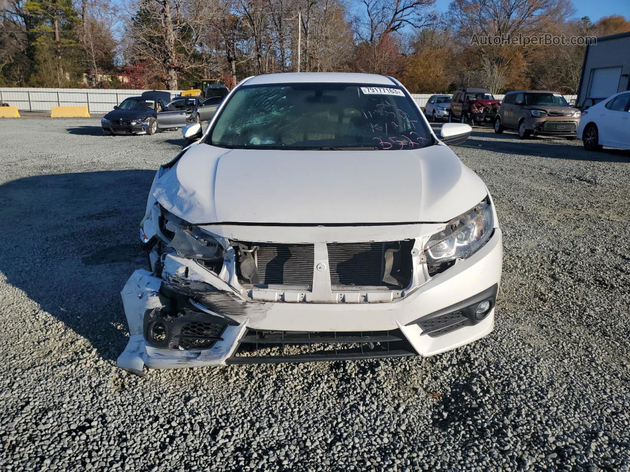 2016 Honda Civic Lx White vin: 19XFC2F54GE033522