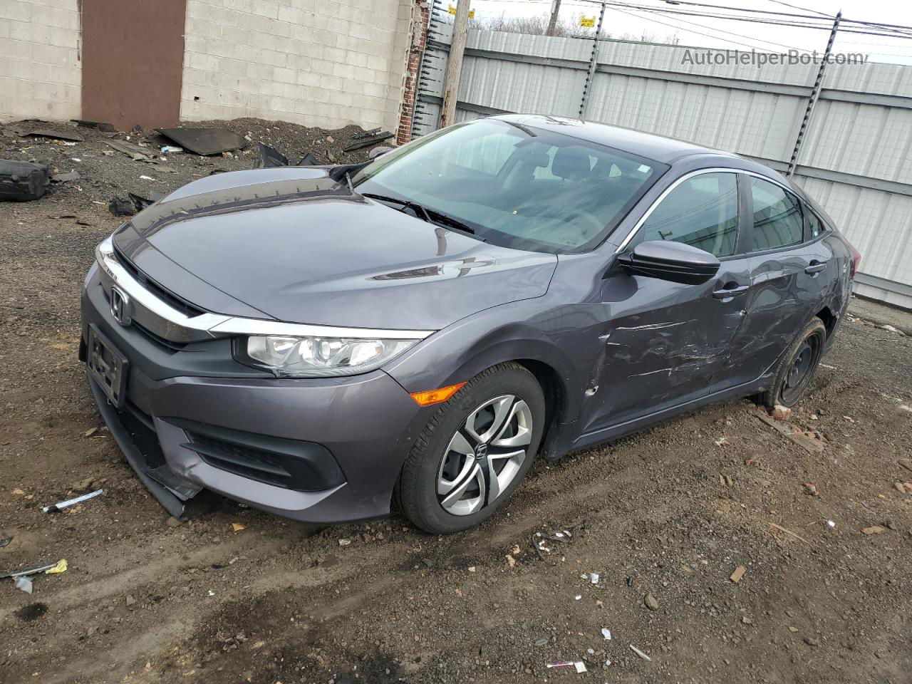 2016 Honda Civic Lx Угольный vin: 19XFC2F54GE244719