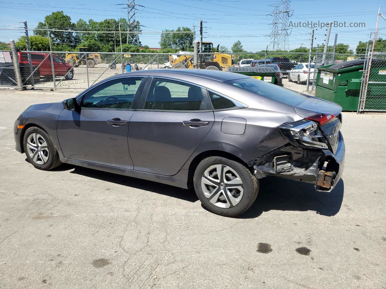 2017 Honda Civic Lx Charcoal vin: 19XFC2F54HE007388