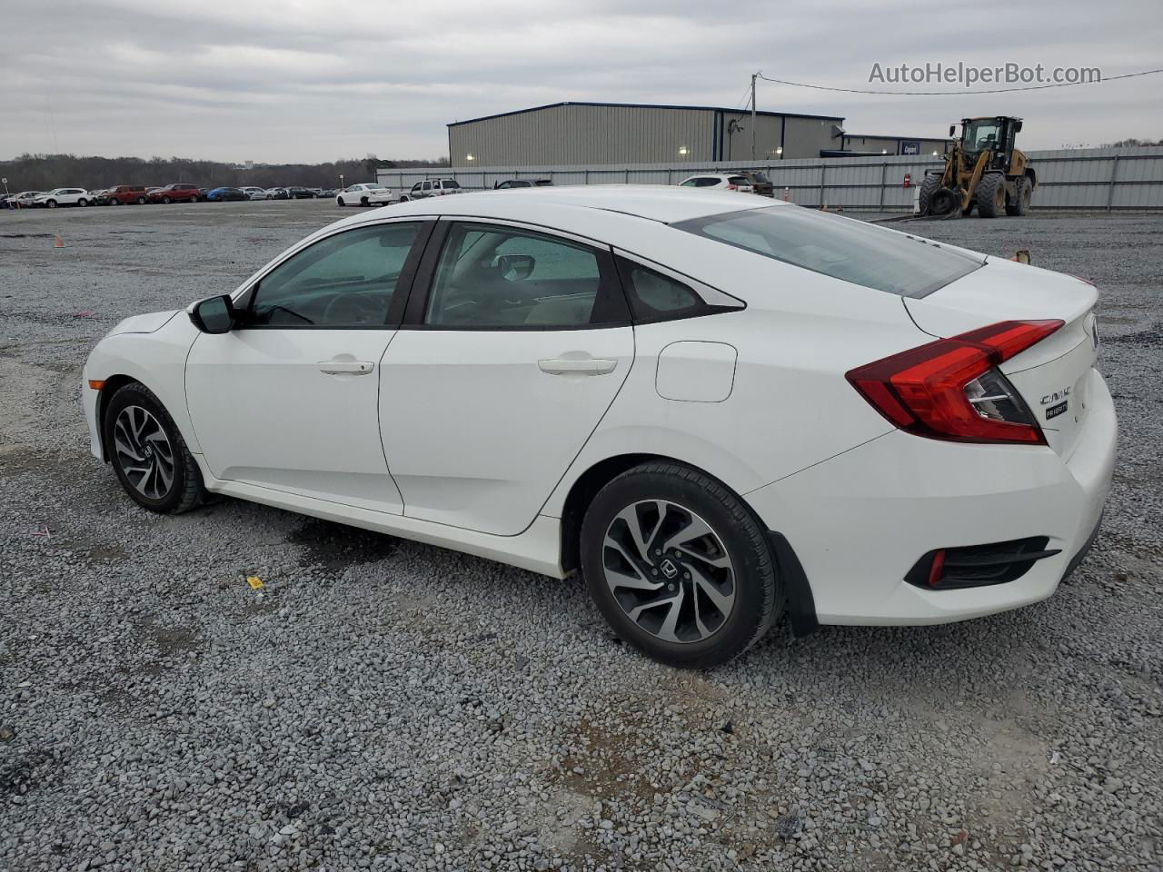 2017 Honda Civic Lx White vin: 19XFC2F54HE041220