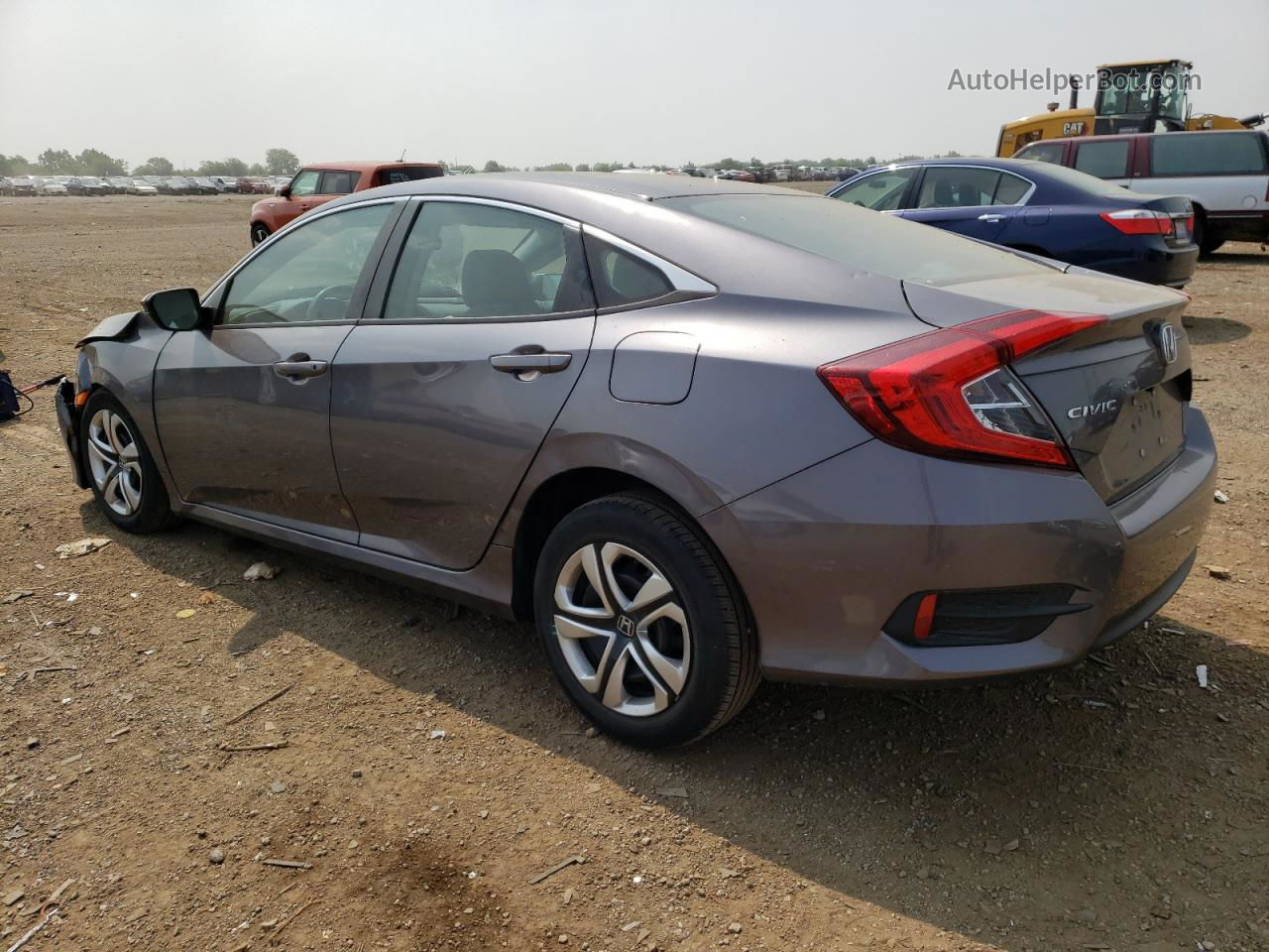 2017 Honda Civic Lx Gray vin: 19XFC2F54HE050323