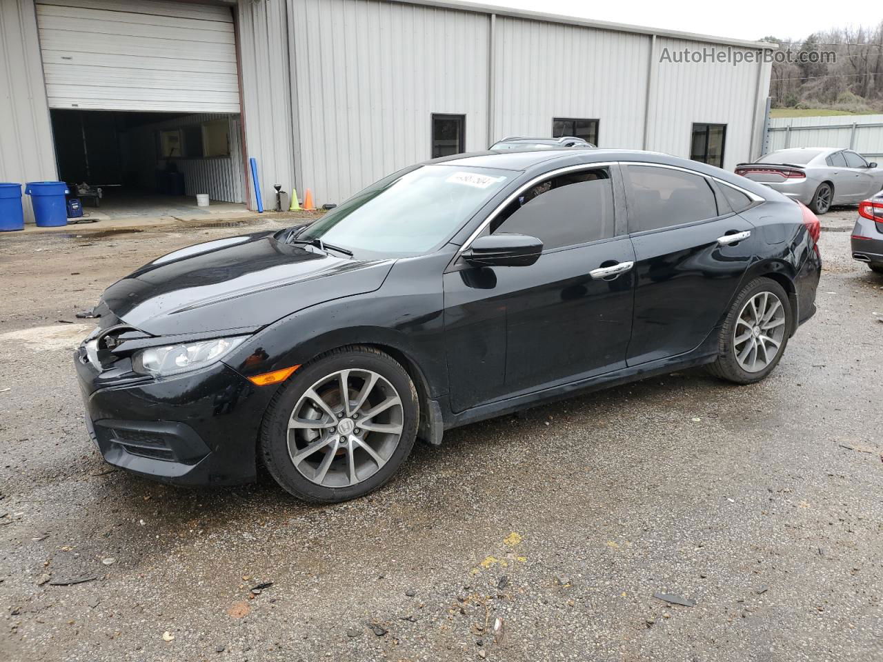 2016 Honda Civic Lx Black vin: 19XFC2F55GE004546