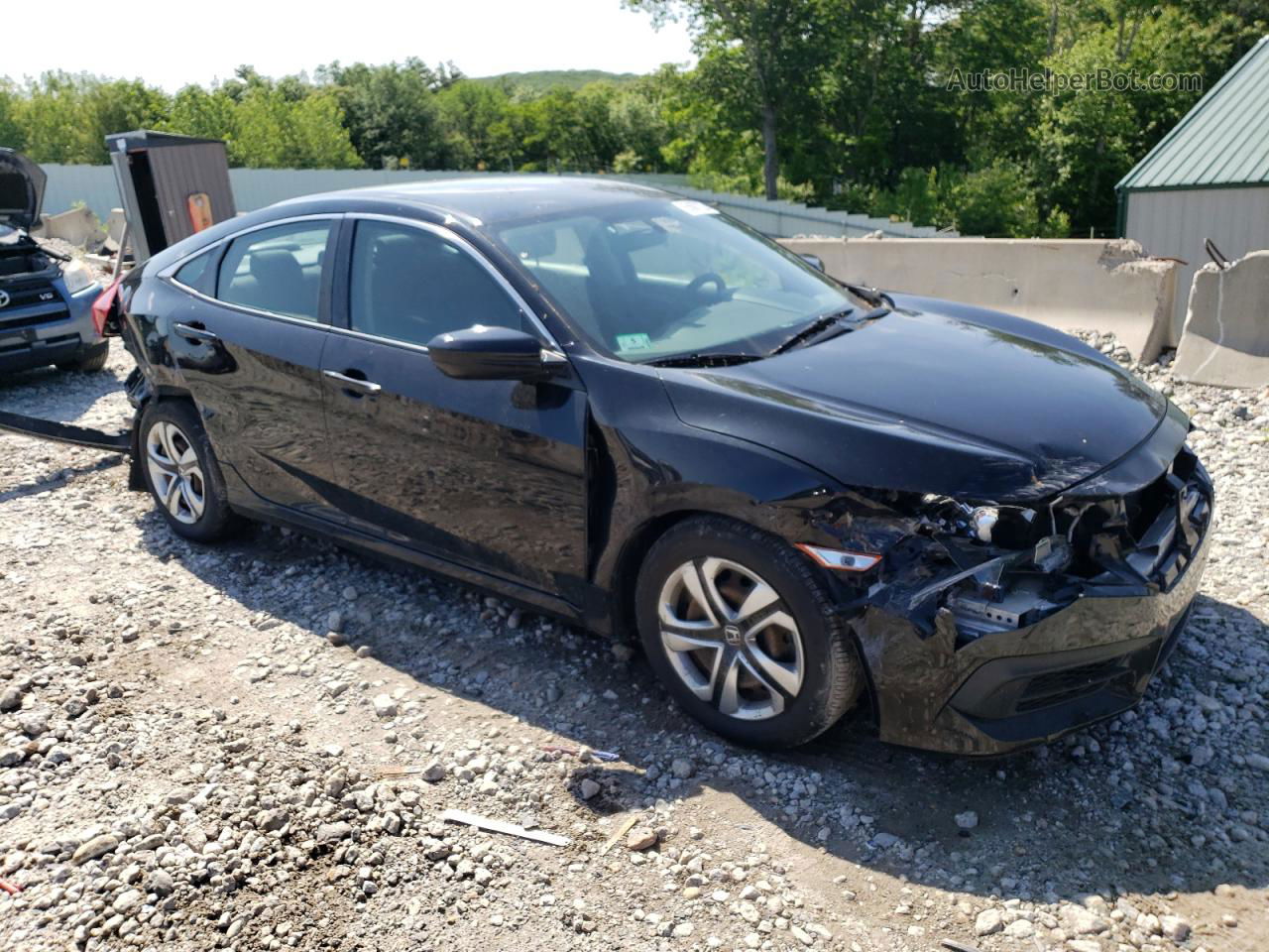 2016 Honda Civic Lx Черный vin: 19XFC2F55GE020861