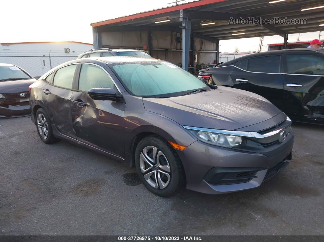 2016 Honda Civic Sedan Lx Gray vin: 19XFC2F55GE095723