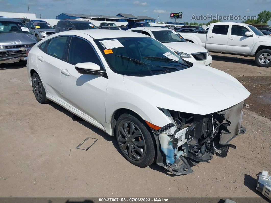 2017 Honda Civic Sedan Lx White vin: 19XFC2F55HE010266