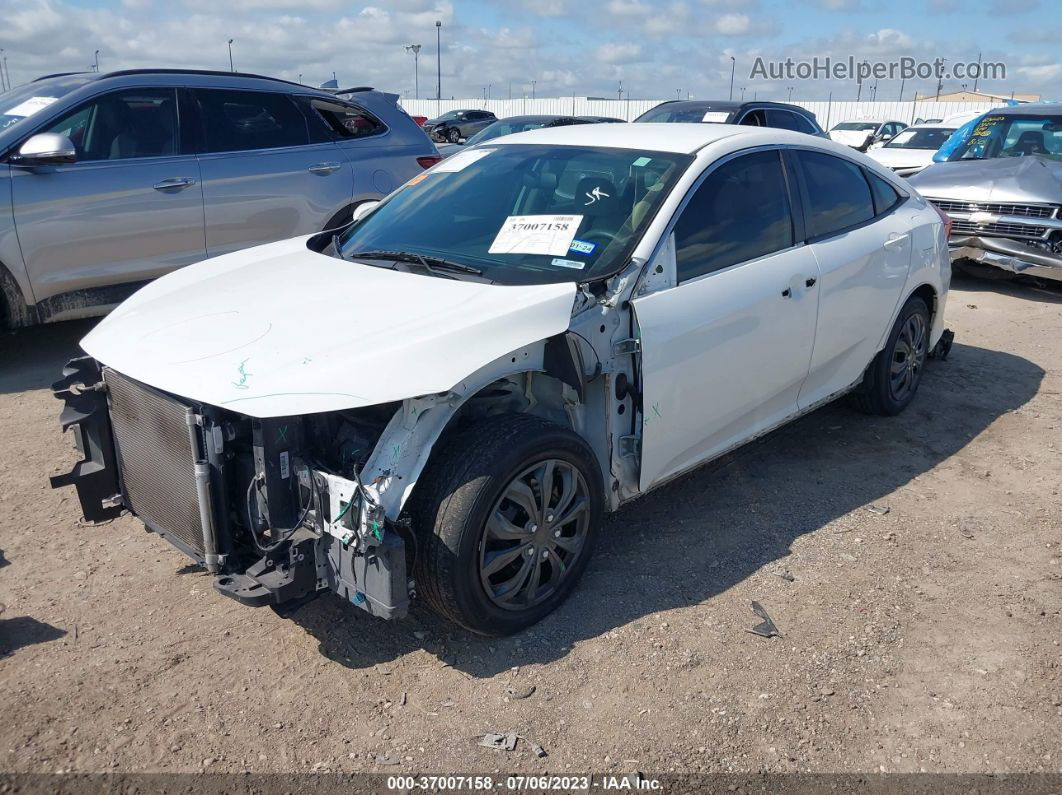 2017 Honda Civic Sedan Lx White vin: 19XFC2F55HE010266