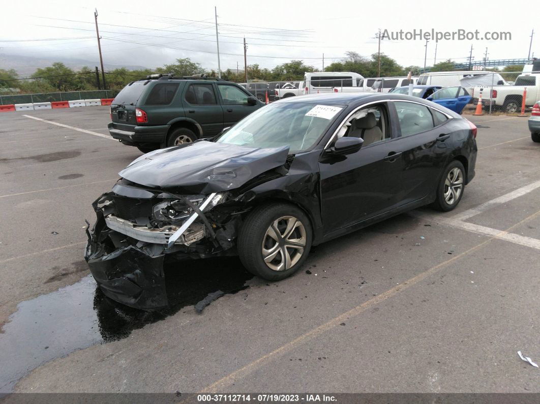 2017 Honda Civic Lx Black vin: 19XFC2F55HE034096