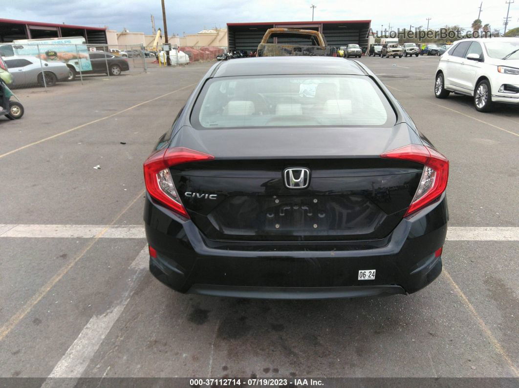 2017 Honda Civic Lx Black vin: 19XFC2F55HE034096