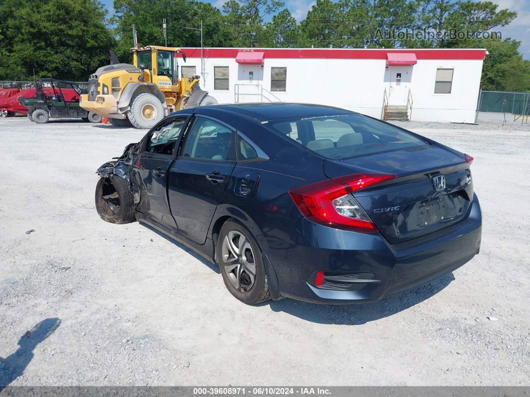 2017 Honda Civic Lx Blue vin: 19XFC2F55HE048869