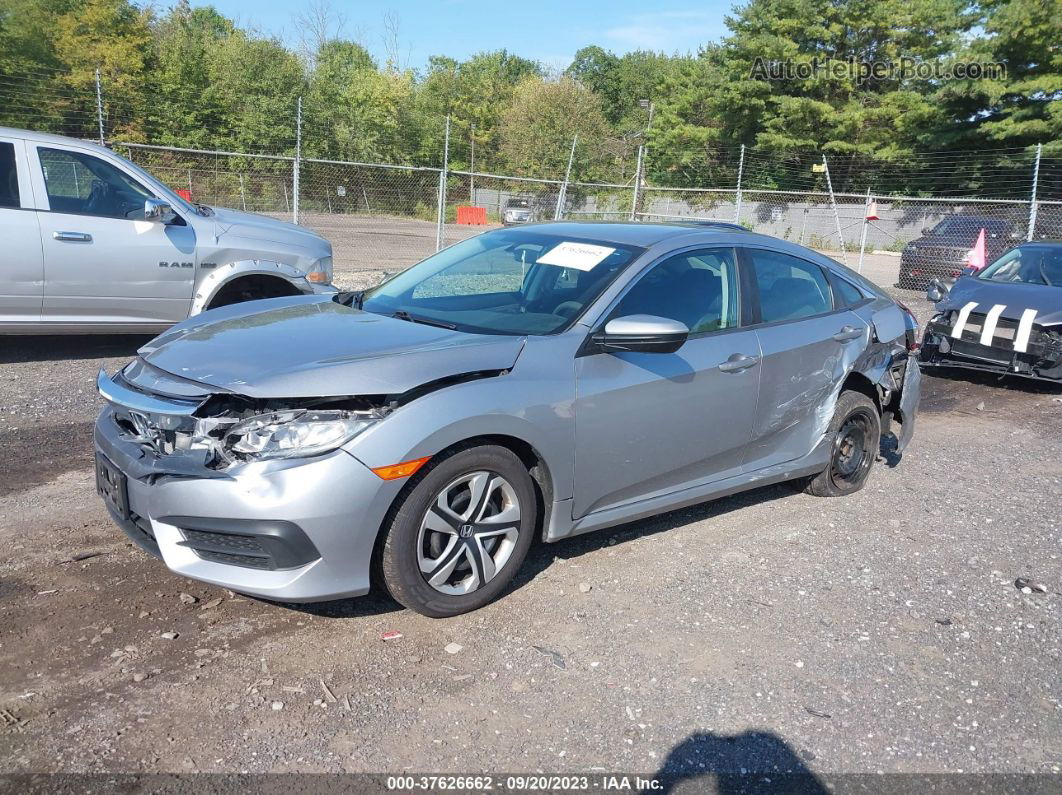 2017 Honda Civic Lx Silver vin: 19XFC2F55HE223847