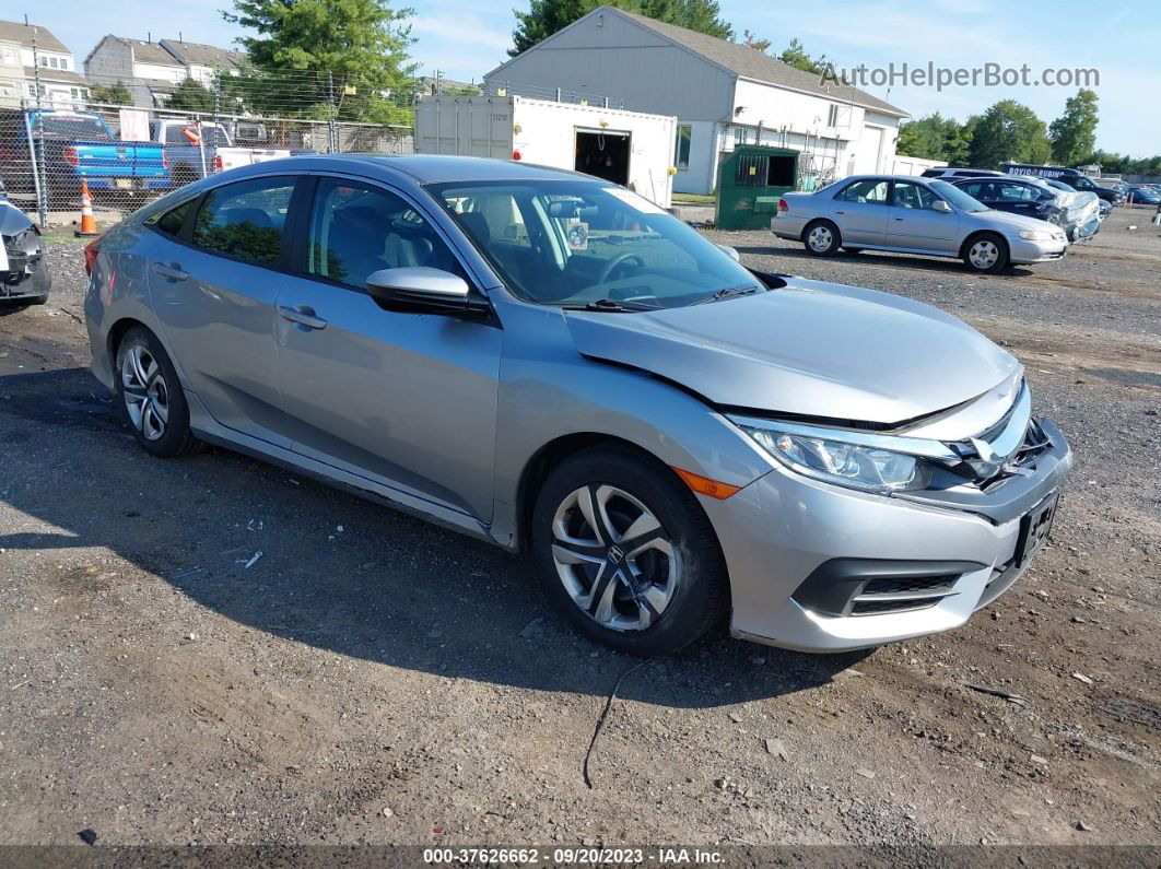 2017 Honda Civic Lx Silver vin: 19XFC2F55HE223847