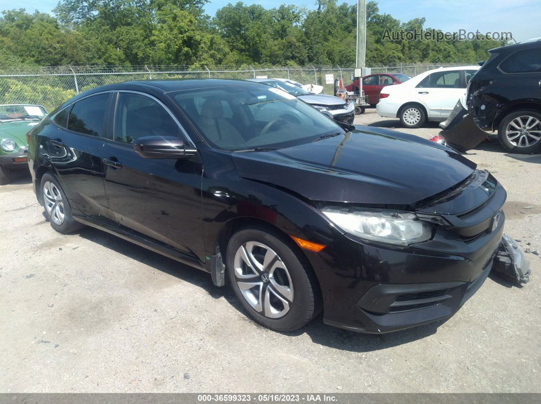 2016 Honda Civic Sedan Lx Black vin: 19XFC2F56GE050709