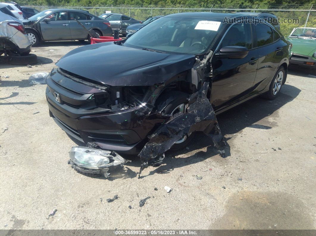 2016 Honda Civic Sedan Lx Black vin: 19XFC2F56GE050709