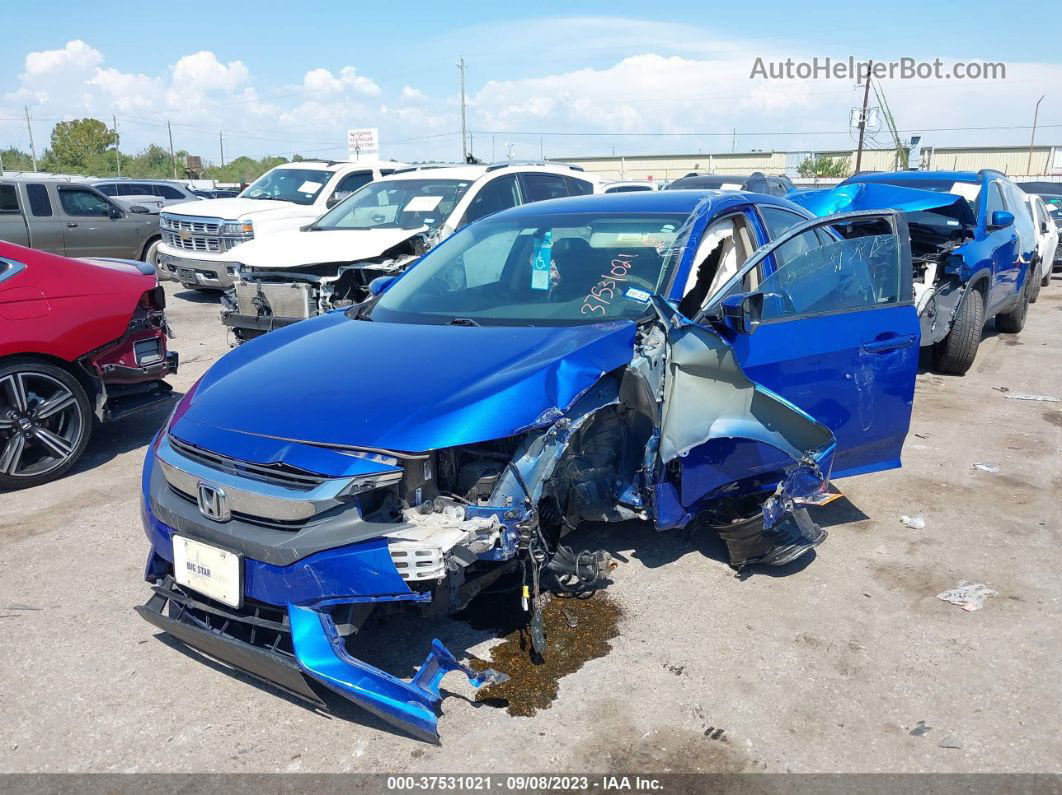 2016 Honda Civic Lx Blue vin: 19XFC2F56GE096332