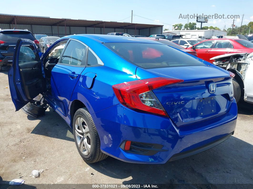 2016 Honda Civic Lx Blue vin: 19XFC2F56GE096332