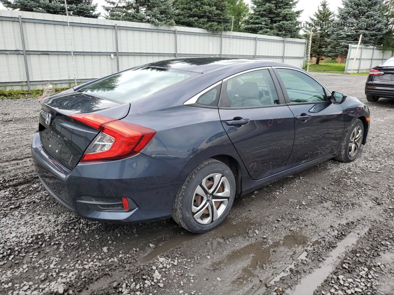 2016 Honda Civic Lx Синий vin: 19XFC2F56GE213682