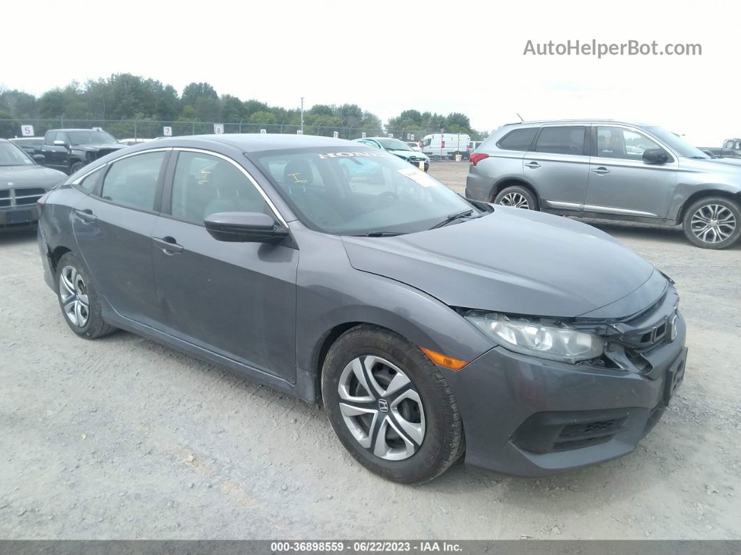 2016 Honda Civic Sedan Lx Gray vin: 19XFC2F56GE248318