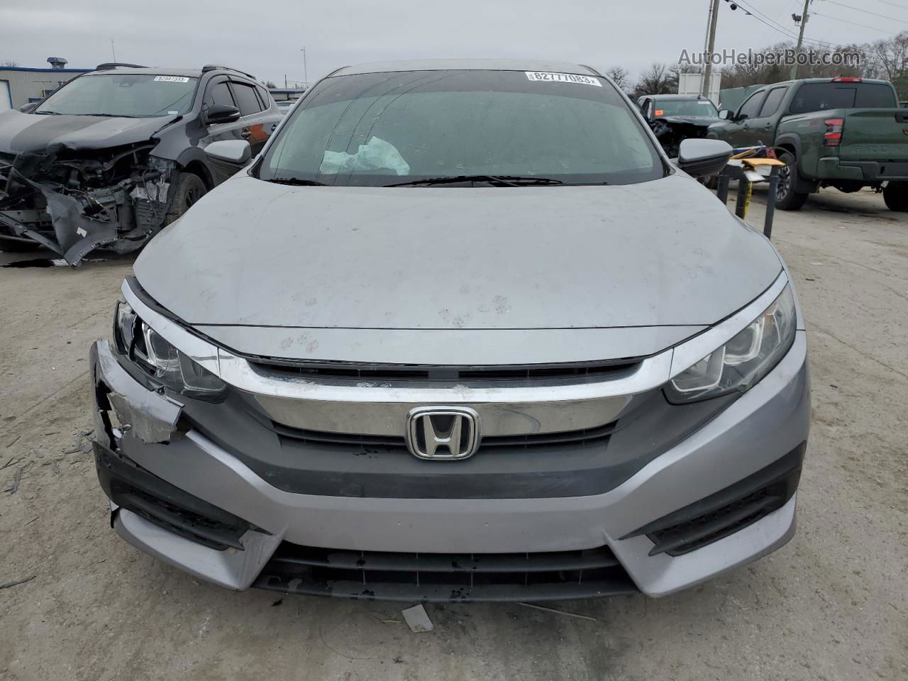 2017 Honda Civic Lx Silver vin: 19XFC2F56HE003424