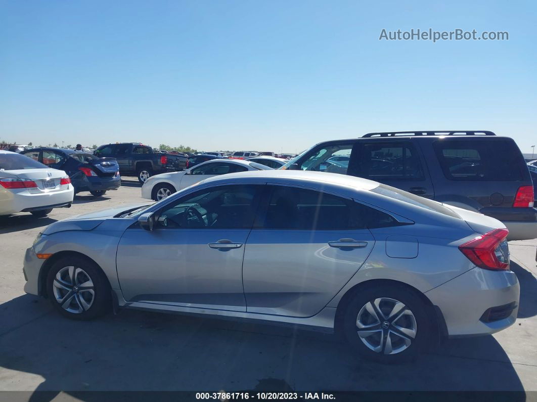 2017 Honda Civic Lx Silver vin: 19XFC2F56HE015105