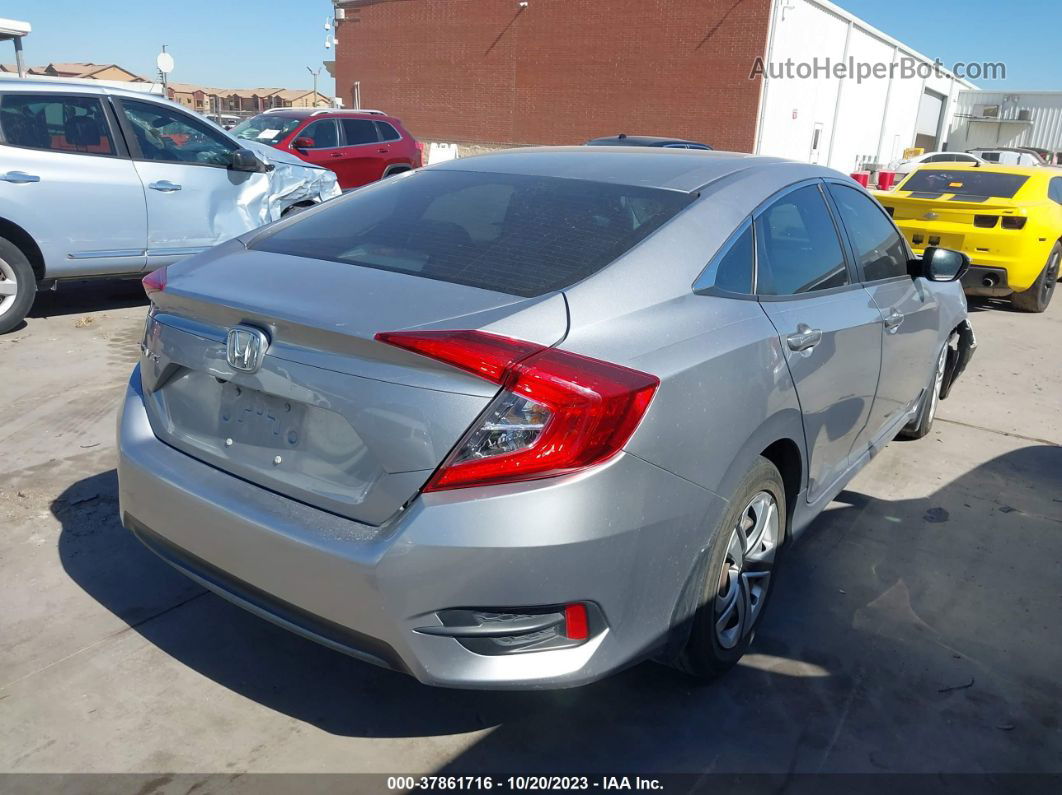 2017 Honda Civic Lx Silver vin: 19XFC2F56HE015105