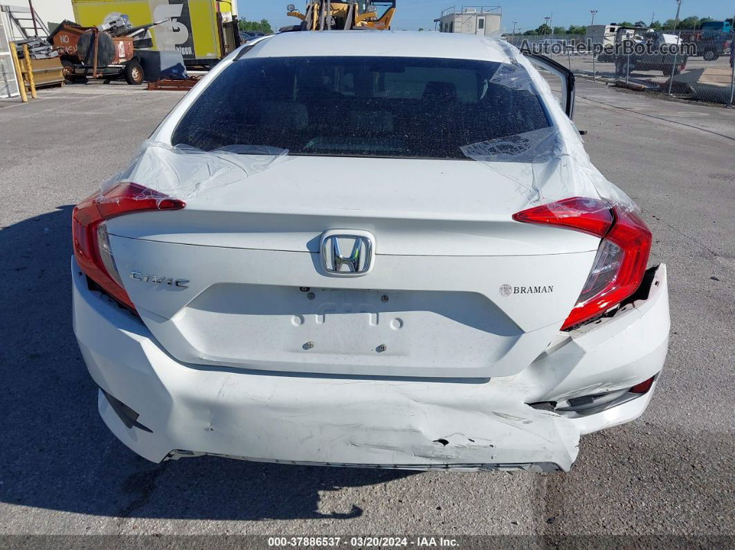 2017 Honda Civic Lx White vin: 19XFC2F56HE055555