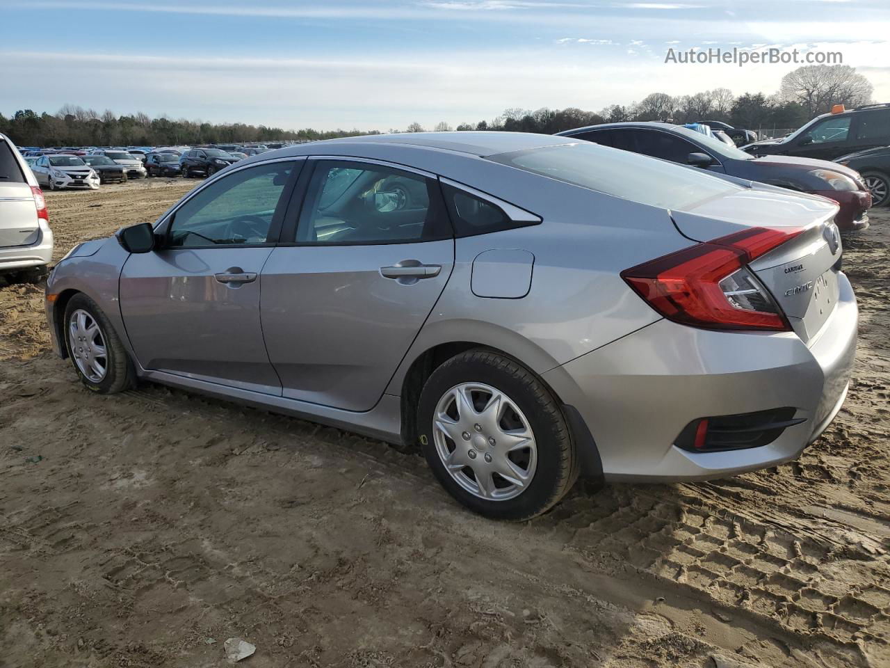 2017 Honda Civic Lx Silver vin: 19XFC2F56HE215191