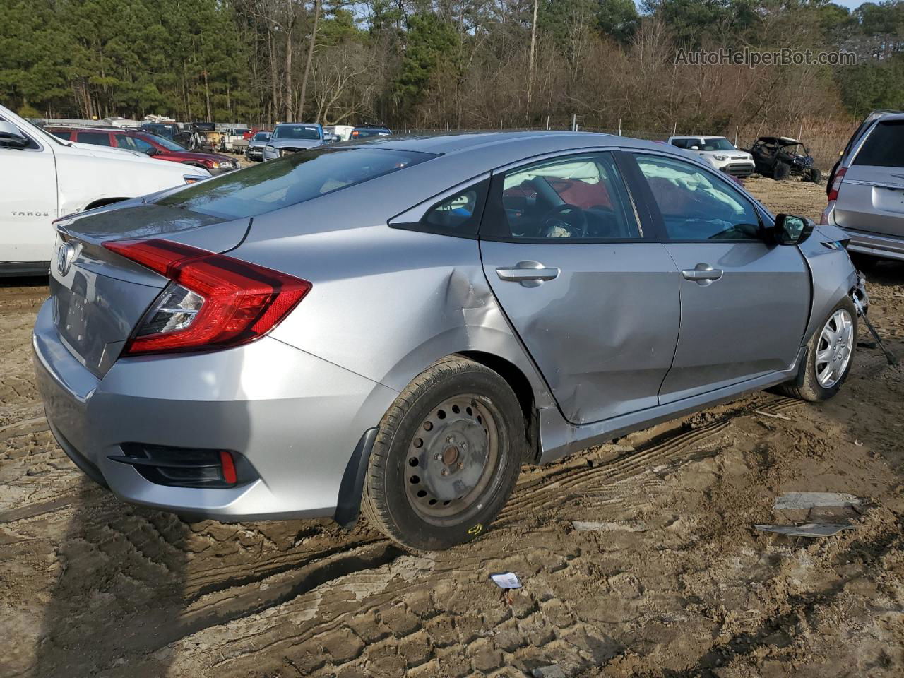 2017 Honda Civic Lx Silver vin: 19XFC2F56HE215191