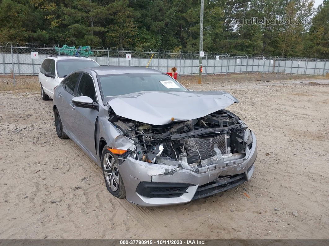 2016 Honda Civic Lx Silver vin: 19XFC2F57GE001177