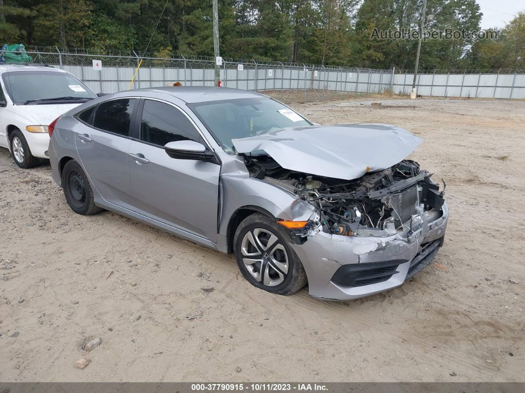 2016 Honda Civic Lx Silver vin: 19XFC2F57GE001177