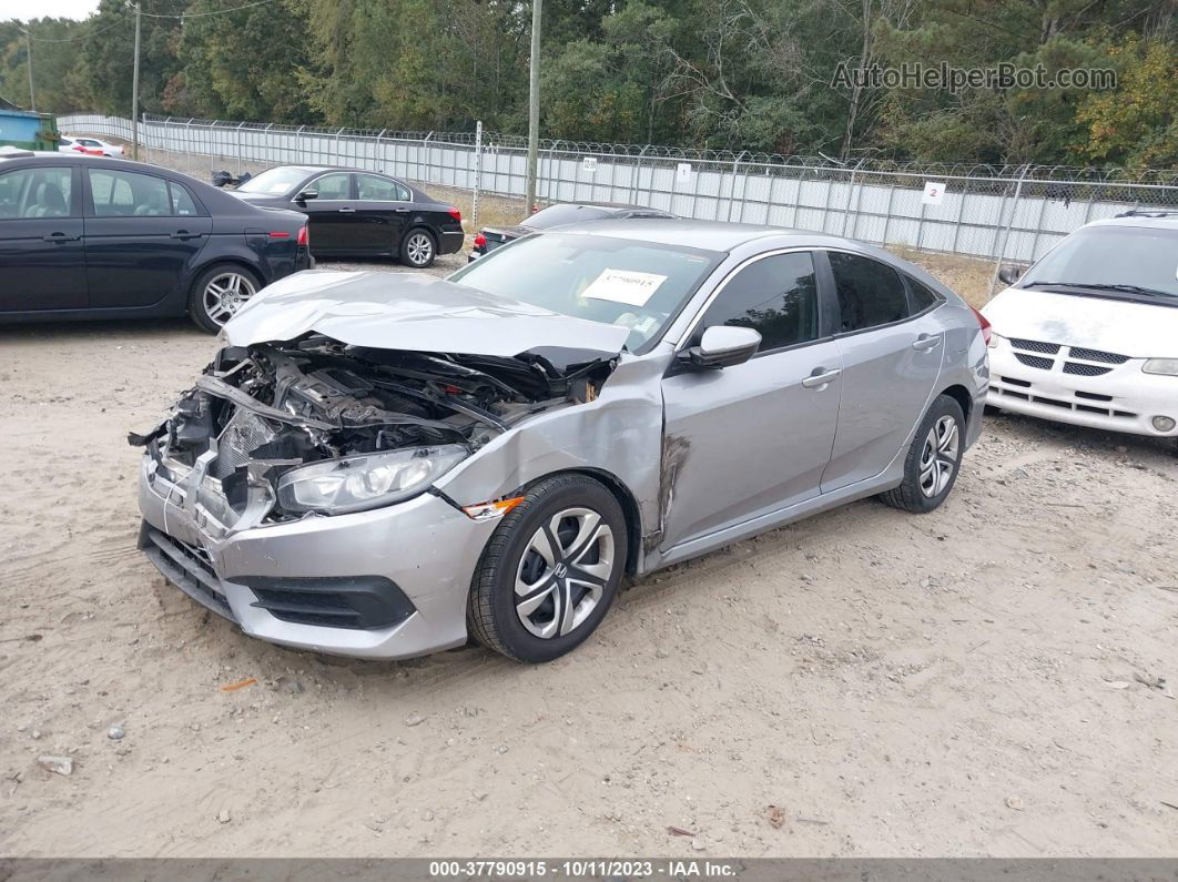 2016 Honda Civic Lx Silver vin: 19XFC2F57GE001177