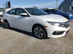 2016 Honda Civic Lx White vin: 19XFC2F57GE017136