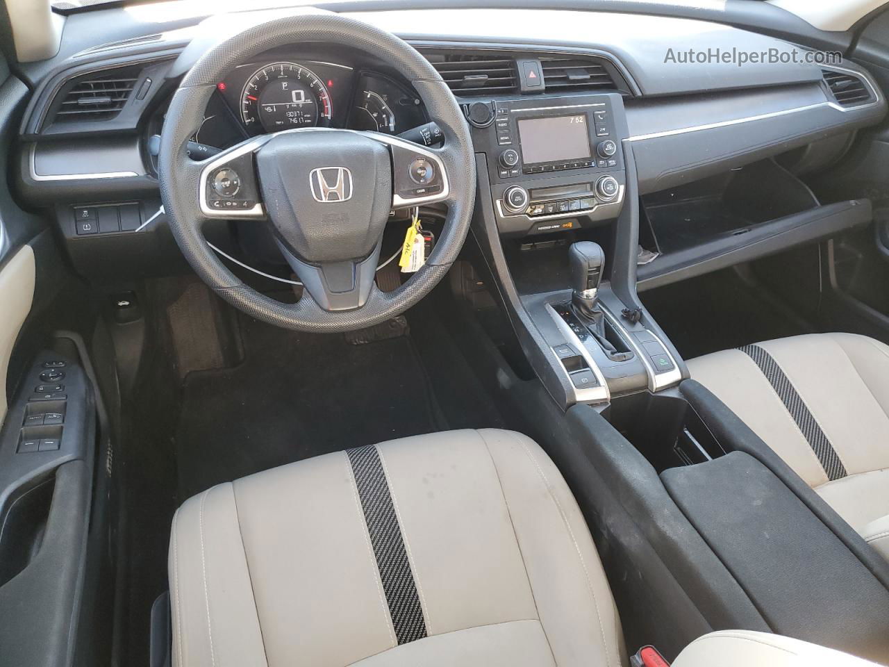 2016 Honda Civic Lx White vin: 19XFC2F57GE017136