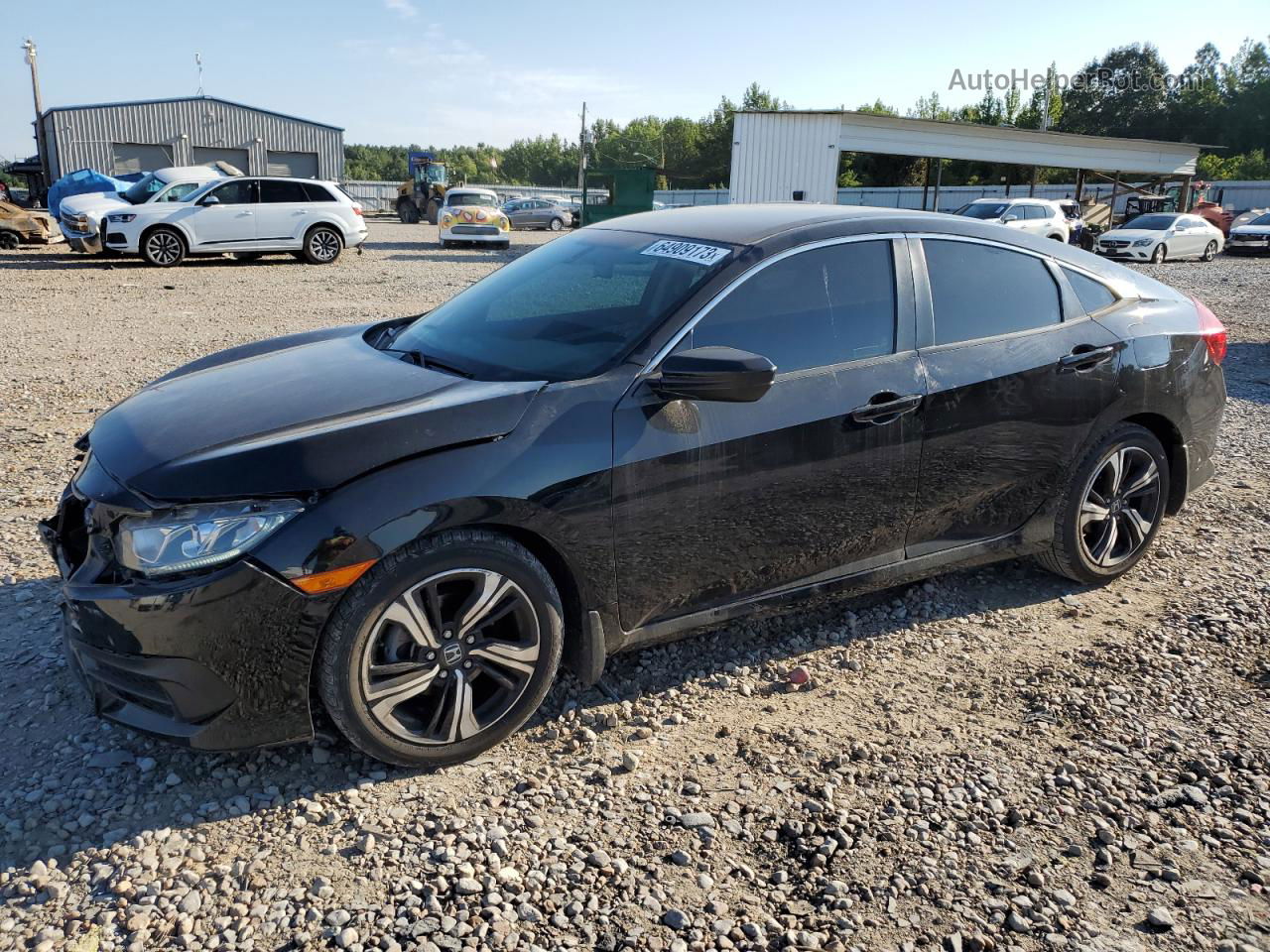 2016 Honda Civic Lx Black vin: 19XFC2F57GE084948