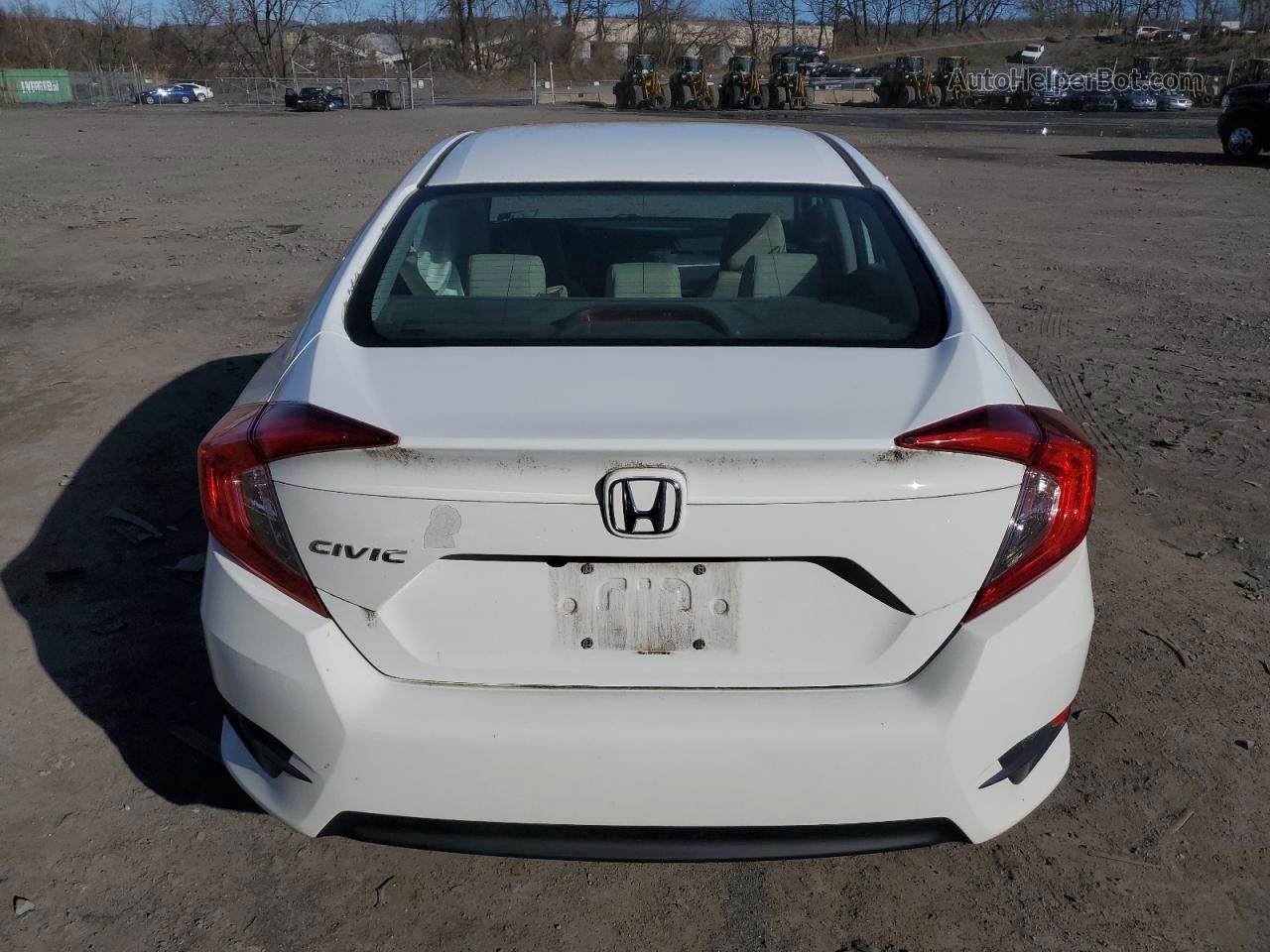 2016 Honda Civic Lx White vin: 19XFC2F57GE215313