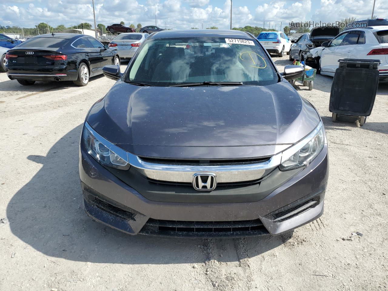 2017 Honda Civic Lx Gray vin: 19XFC2F57HE052339