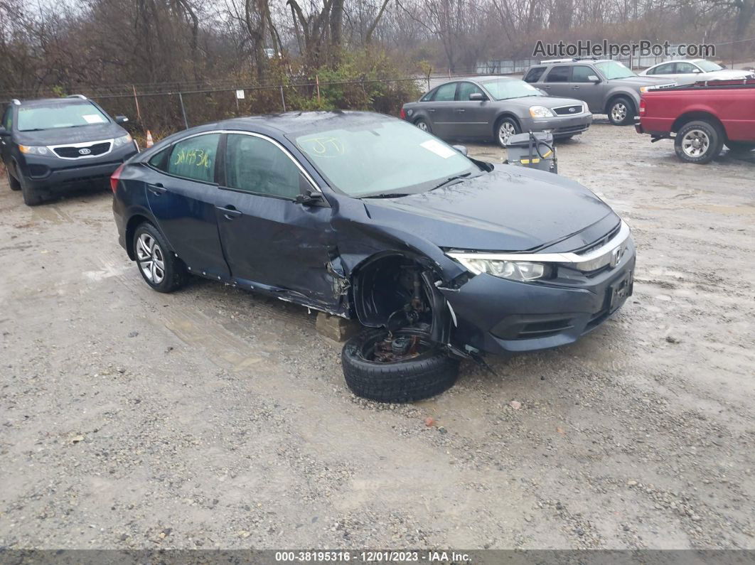 2017 Honda Civic Lx Blue vin: 19XFC2F57HE063552