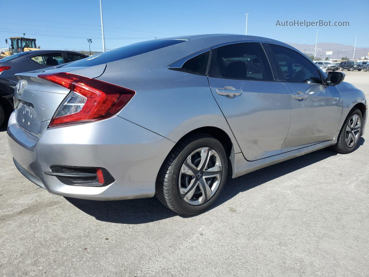 2017 Honda Civic Lx Silver vin: 19XFC2F57HE071375