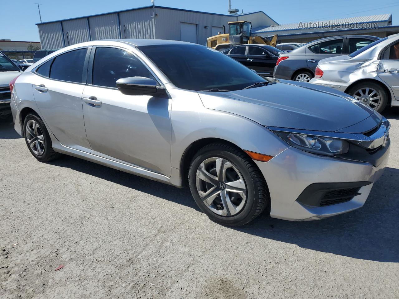 2017 Honda Civic Lx Silver vin: 19XFC2F57HE071375